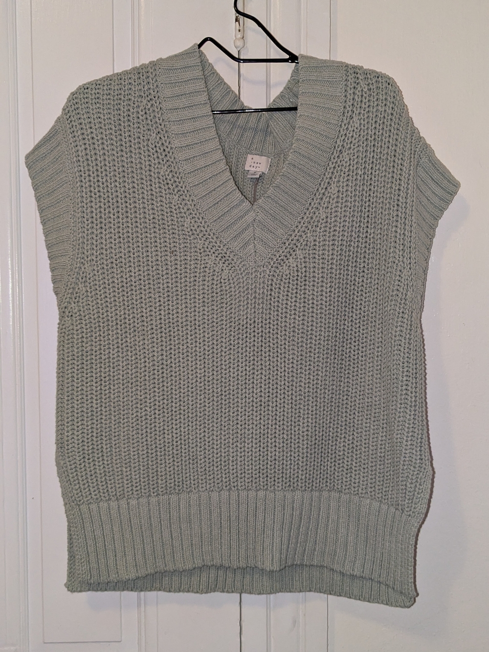 a new day Sage Green V-Neck Sleeveless Knit Vest
